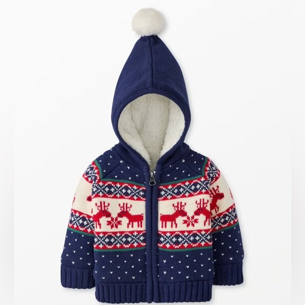 HANNA ANDERSSON holiday zip up
